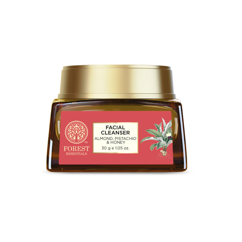 Forest Essentials Facial Cleansing Paste For Dry Skin - Almond Pistachio & Honey Face Scrub
