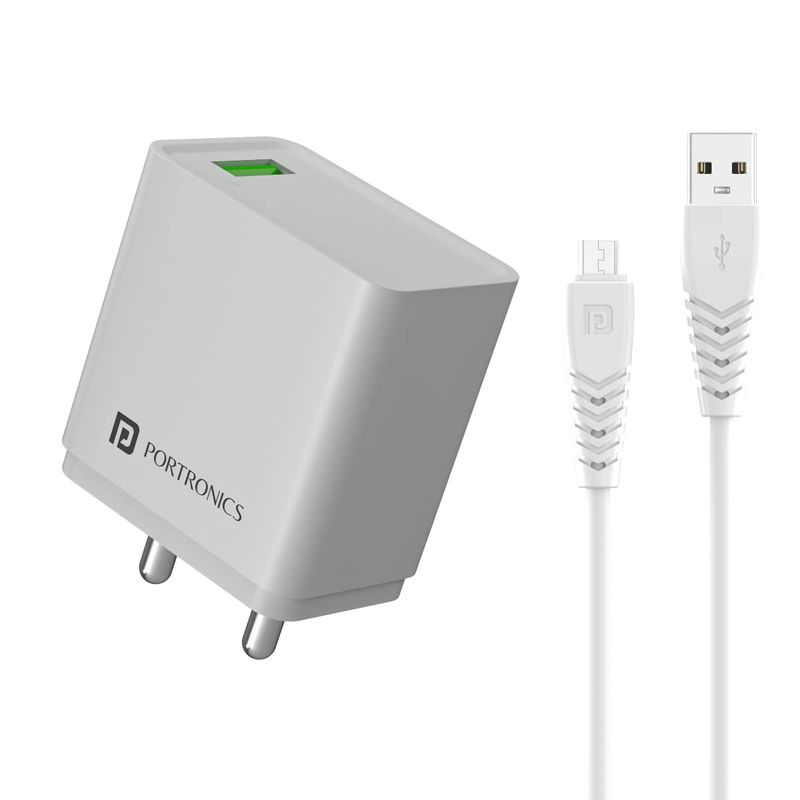 Buy Portronics Adapto ONE M 18W Fast Charging Mobile Adapter with 3Amp