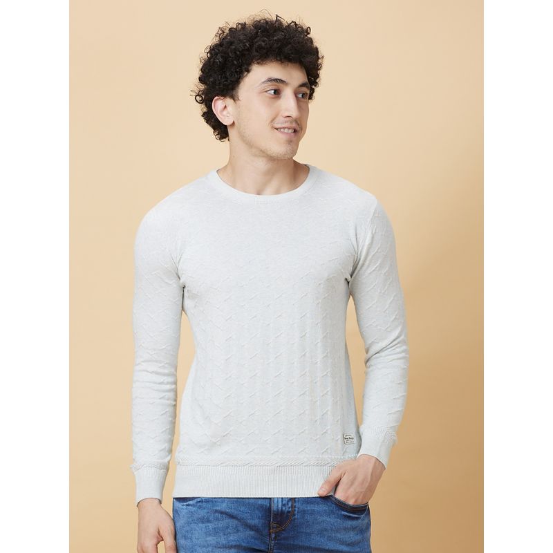 Being Human Garments Men's Crew Neck Grey Melange T-Shirt (2XL)