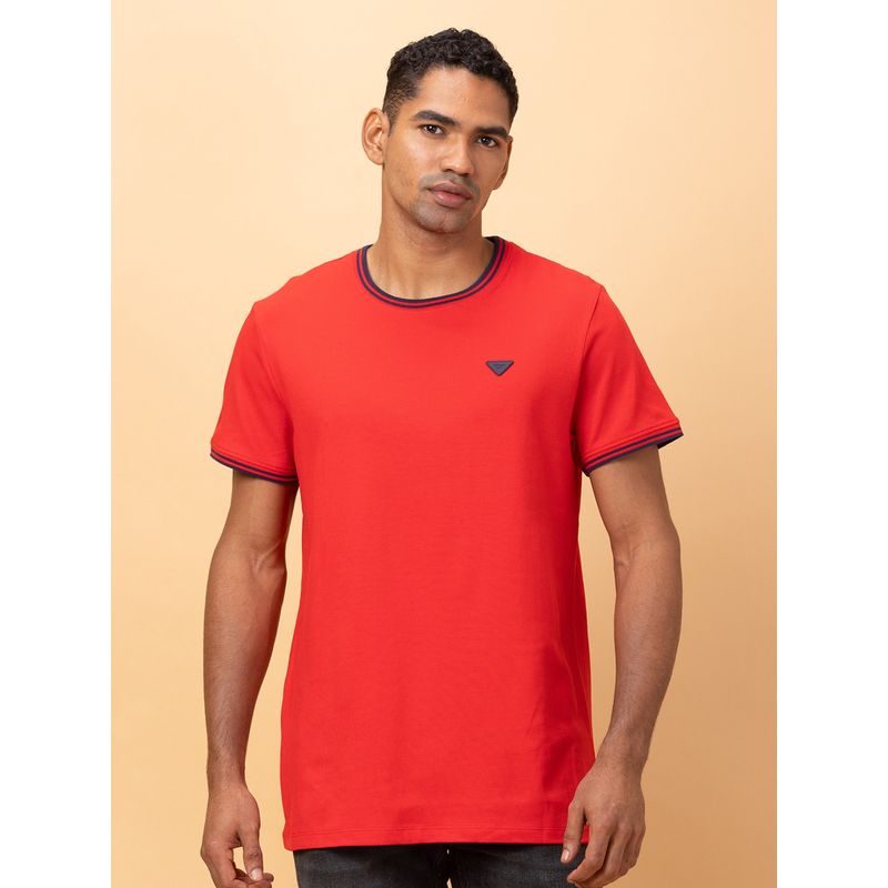 Being Human Garments Men's Crew Neck Red T-Shirt (M)