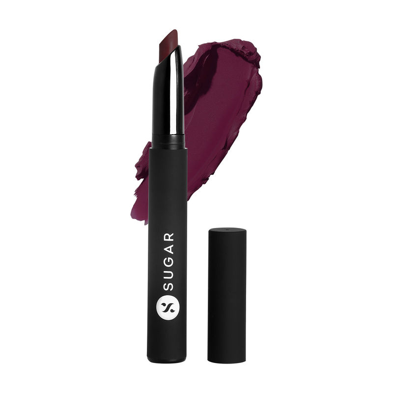 SUGAR Matte Attack Transferproof Lipstick - 13 Plums N Roses (Deep Reddish Plum)