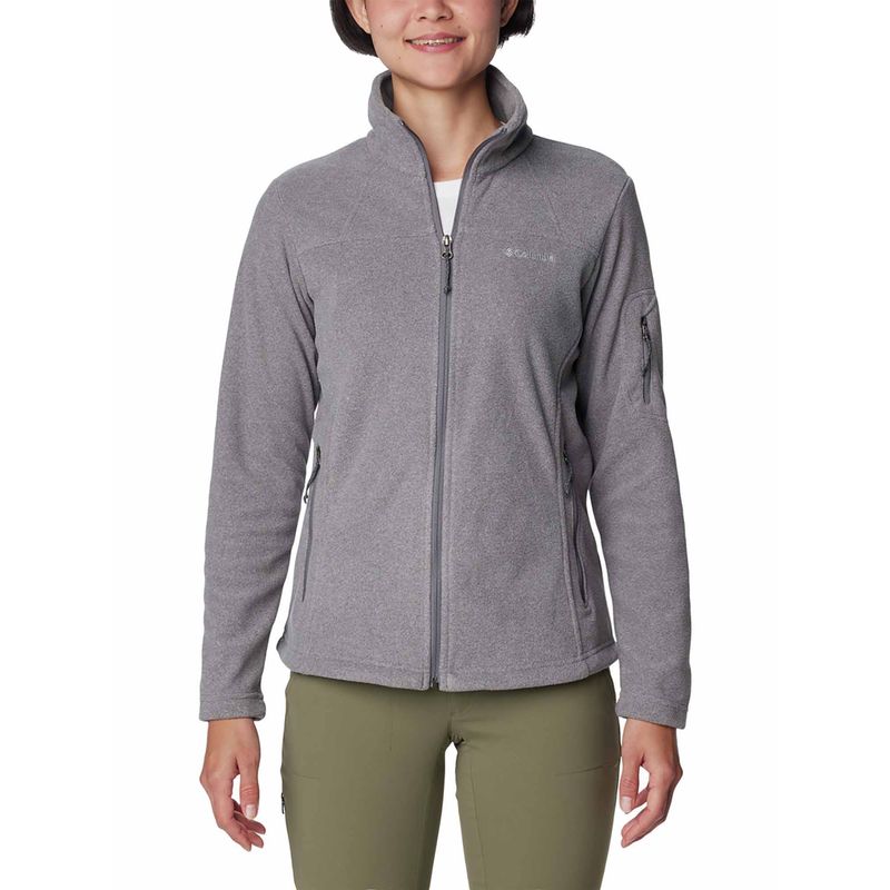 Columbia Womens Grey Fast Trek II Fleece Jacket (2XL)