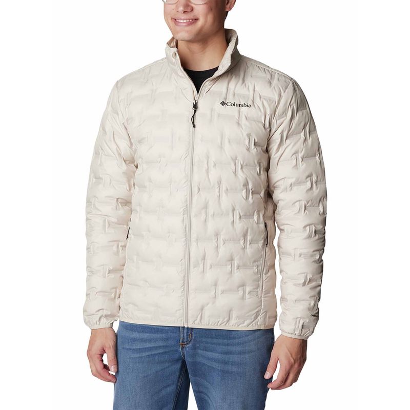 Columbia Mens Beige Omni-Heat Reflective Delta Ridge II Down Jacket (2XL)