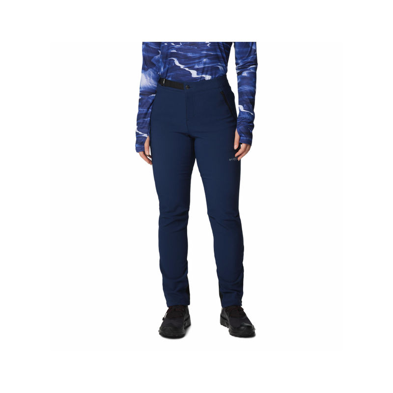 Columbia Womens Navy Blue Vast Canyon Omni-Heat Infinity Softshell Trackpant (36)