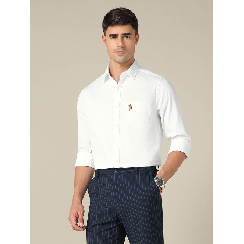 U.S. POLO ASSN. U.S.Polo Association Men Tailored Fit Dobby Shirt (42)