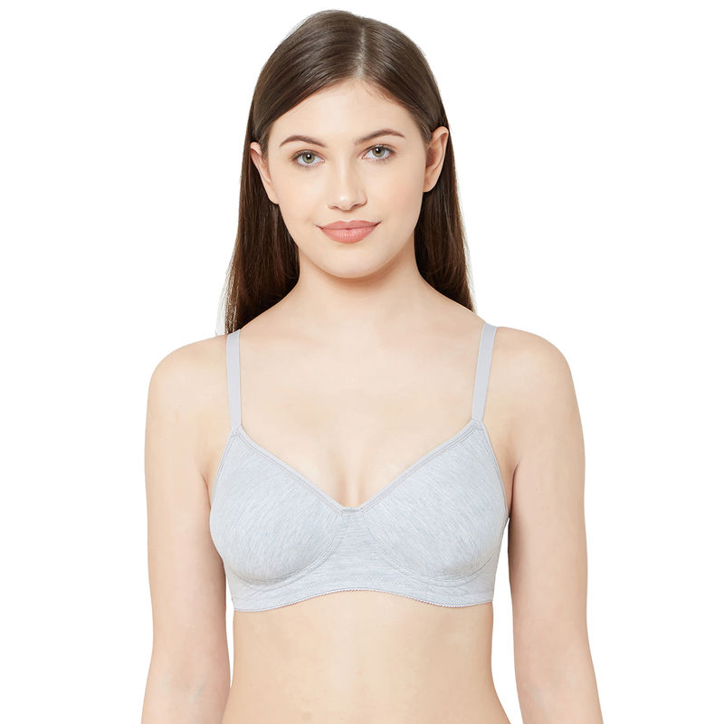 Juliet Women's Non padded Non Wired Side Support bra -SAKHI - Grey (38D)