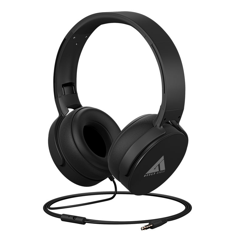 Boult Audio Bass Buds Q2 Black Over Ear Wired Headphones