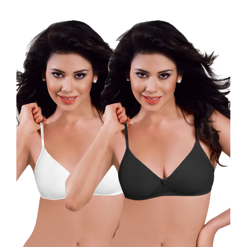 Sonari Forever women's T-Shirt Bra- Pack of 2 - Multi-Color (34B)