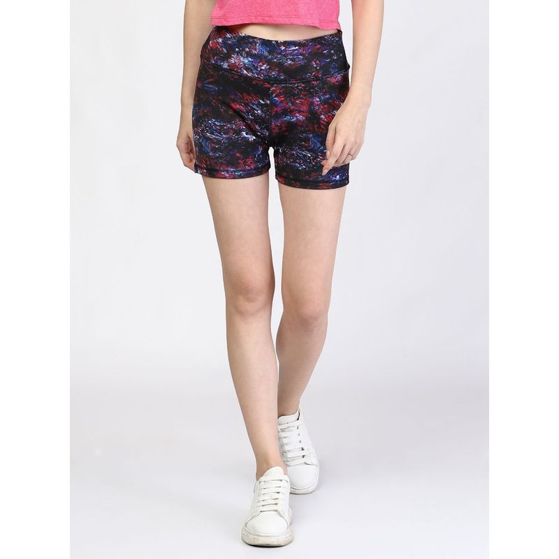 The Dance Bible Stylish Multi Color Printed Hot Pants (S)