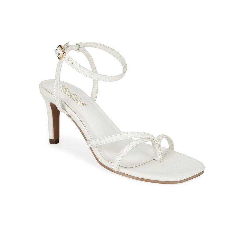 Truffle Collection White Solid Heels (UK 7)