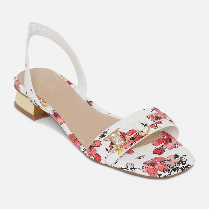Buy Aldo Crescenta Printed White Heels Online
