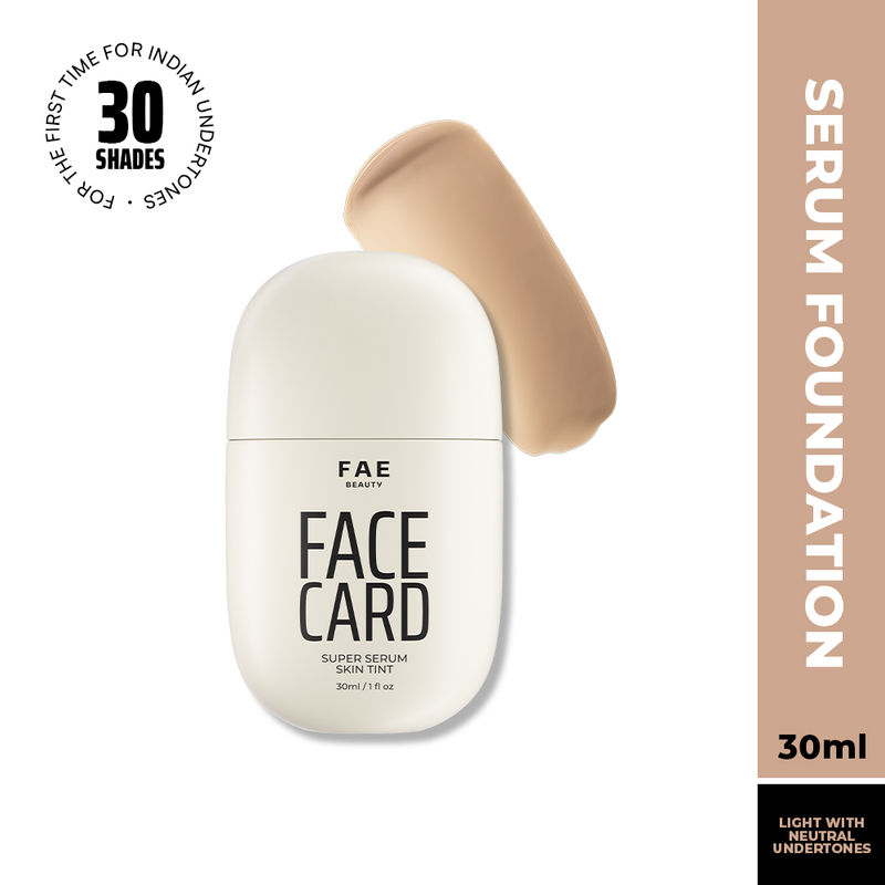 FAE Beauty Face Card Super Serum Skin Tint Foundation - 20N Neutral