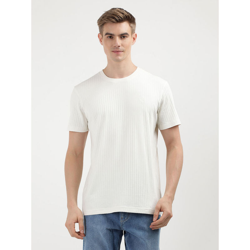 Calvin Klein Men White Color T-Shirt (S)