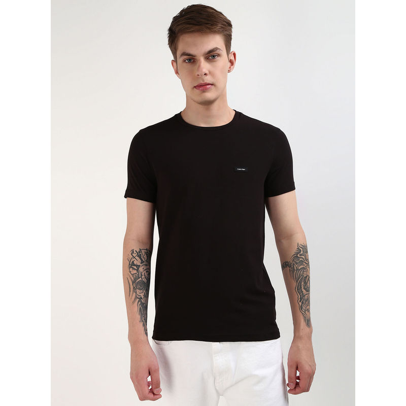 Calvin Klein Men Black Color T-Shirt (2XL)