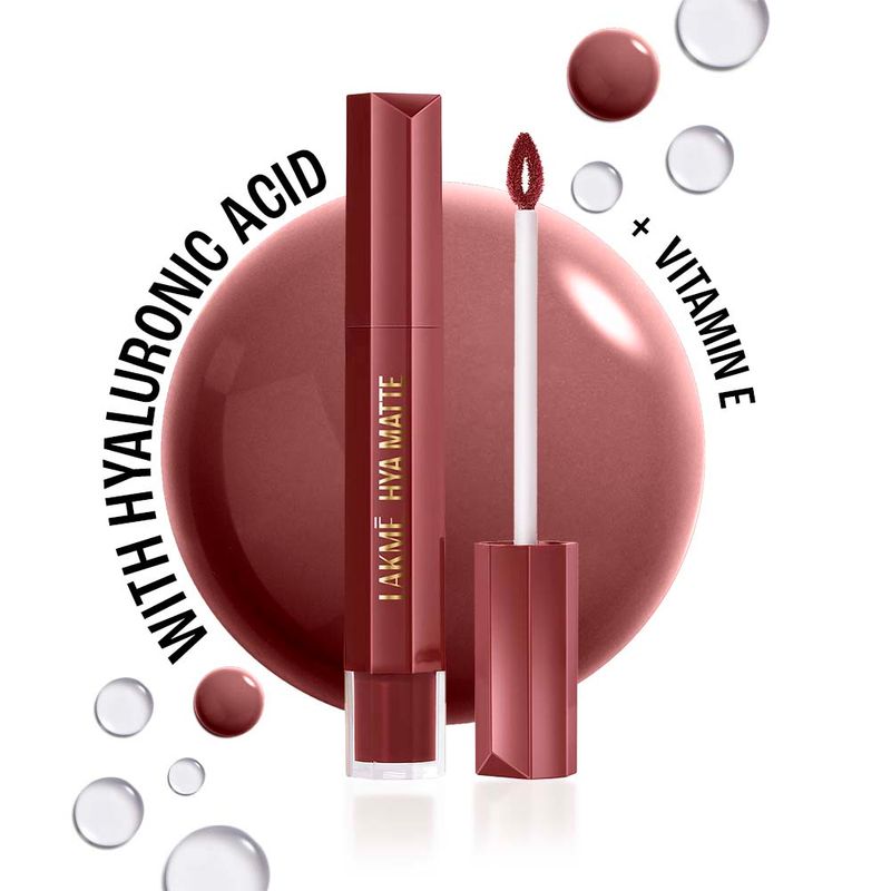 Lakme 9to5 Hya Matte Hydrating Lip Liquid With Hyaluronic Acid & Vit E Boardroom Blush