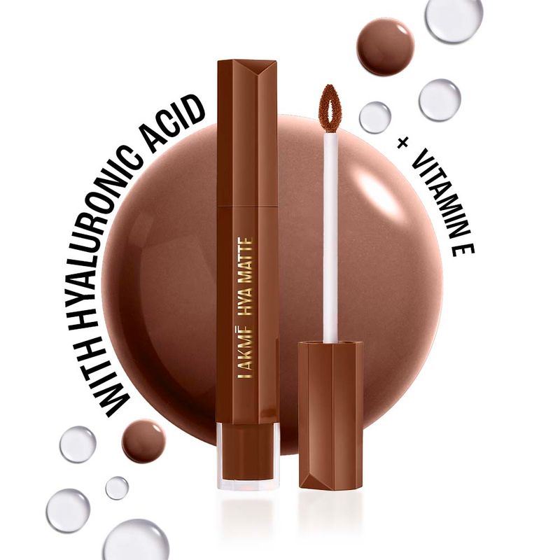 Lakme 9to5 Hya Matte Hydrating Lip Liquid With Hyaluronic Acid & Vit E Coffee Break