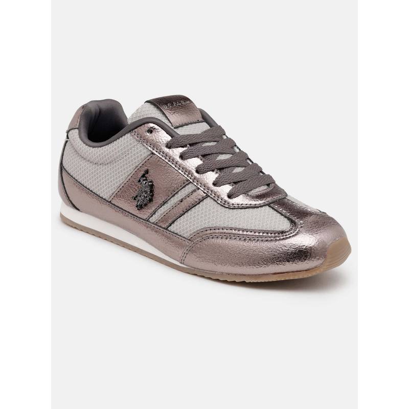 U.S. POLO ASSN. Reverie Grey Sneakers Shoes With Premium Upper (UK 4)