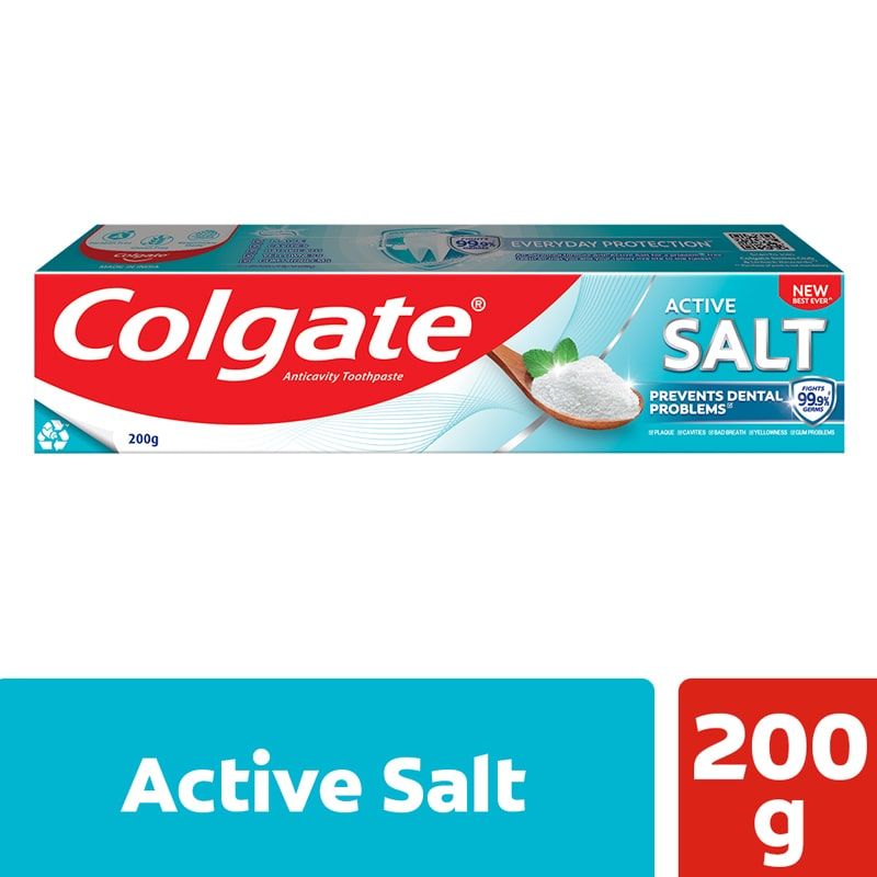 Colgate Active Salt Toothpaste, Germ Fighting Toothpaste