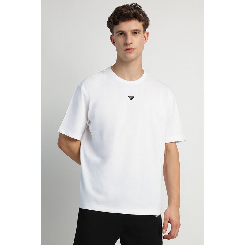 Reebok Men Printed T-shirt - White (L)