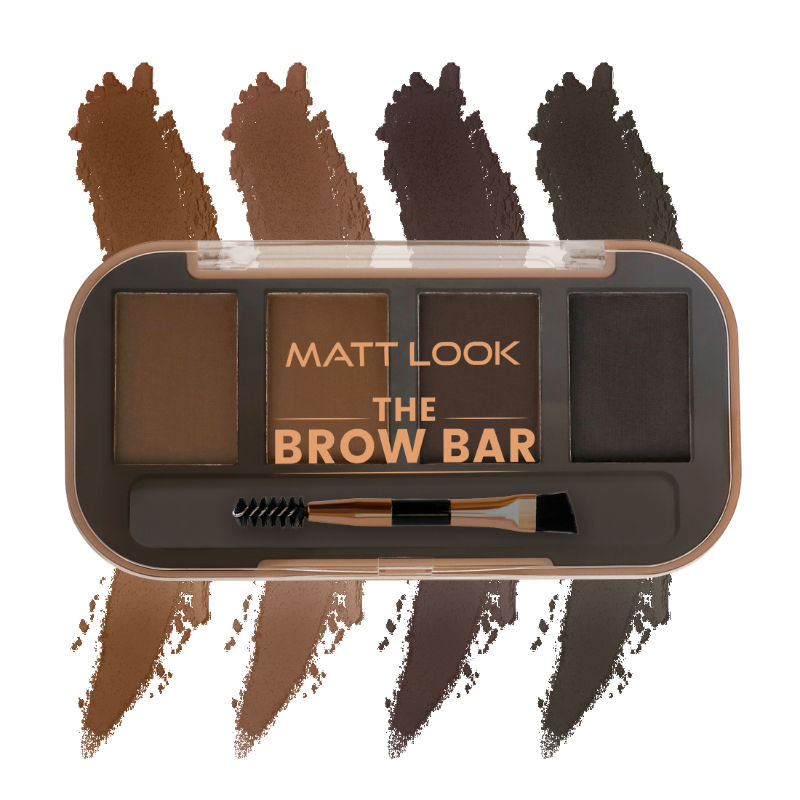 Matt look The Brow Bar Eyebrow Enhancer Eyeshadow Palette - Intense 03