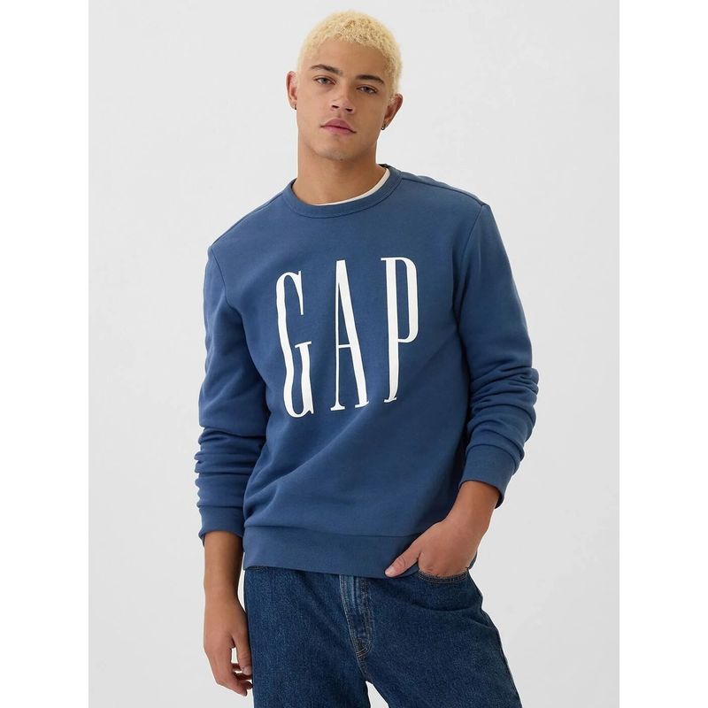 GAP Men's Blue Logo Sweatshirt (XS)