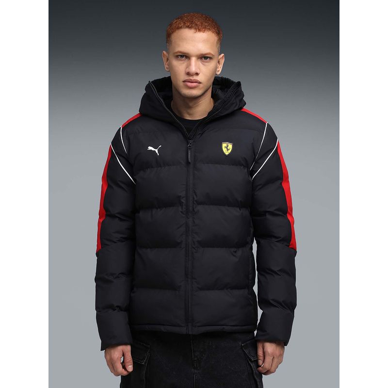 Puma Black Ferrari Mt7 Ecolite Puff Jacket (XL)