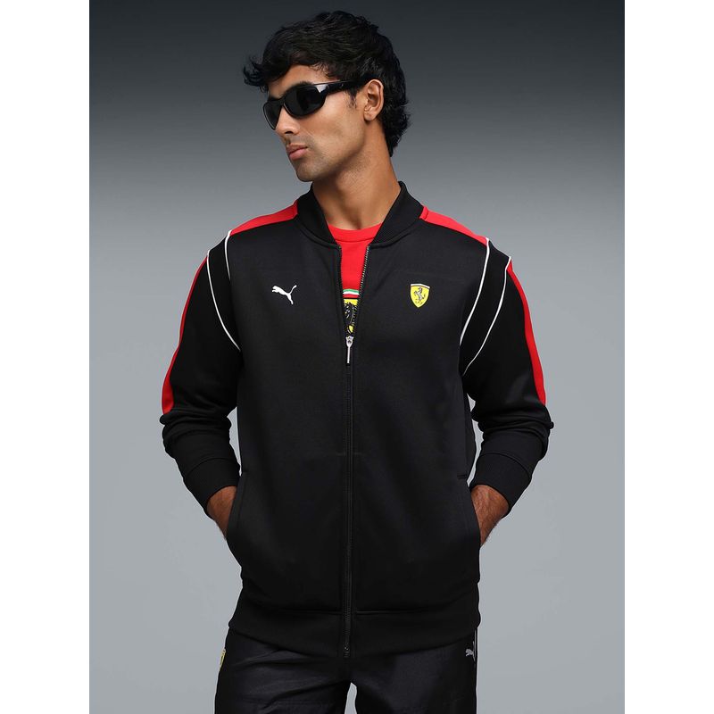 Puma Black Ferrari Mt7 Men's Track Jacket (S)