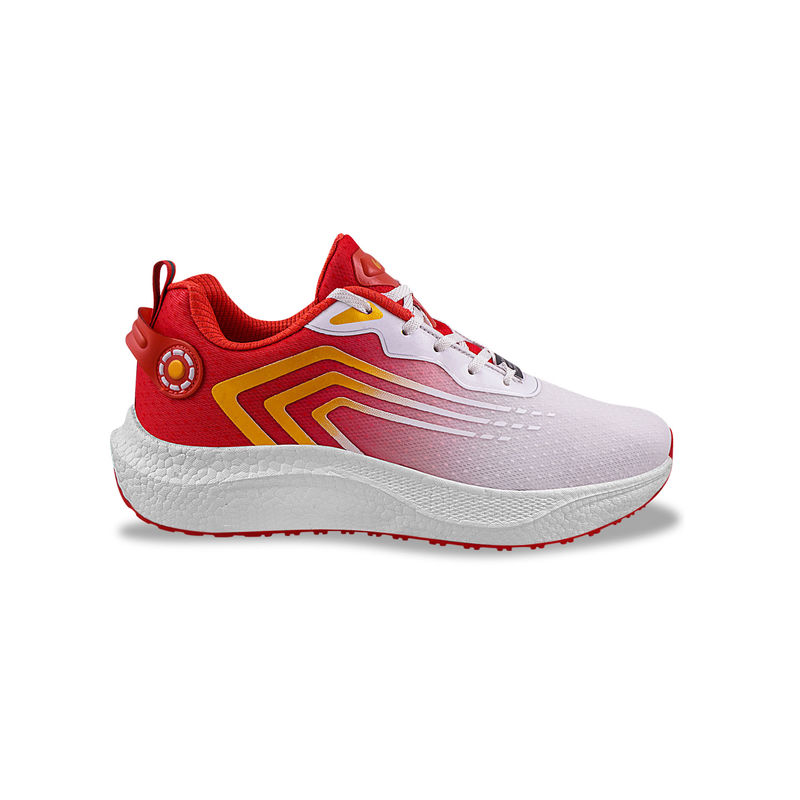 Campus STRIDER White & Red Men Running Shoes (UK 10)
