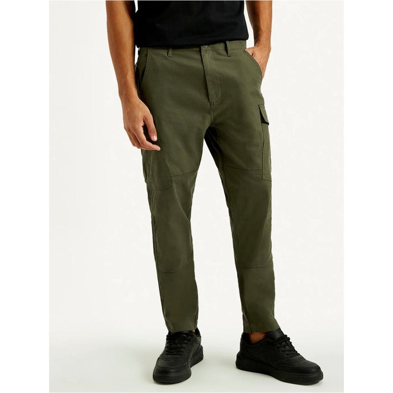 Levi's Mens Green Slim Fit Cargo Trousers (32)