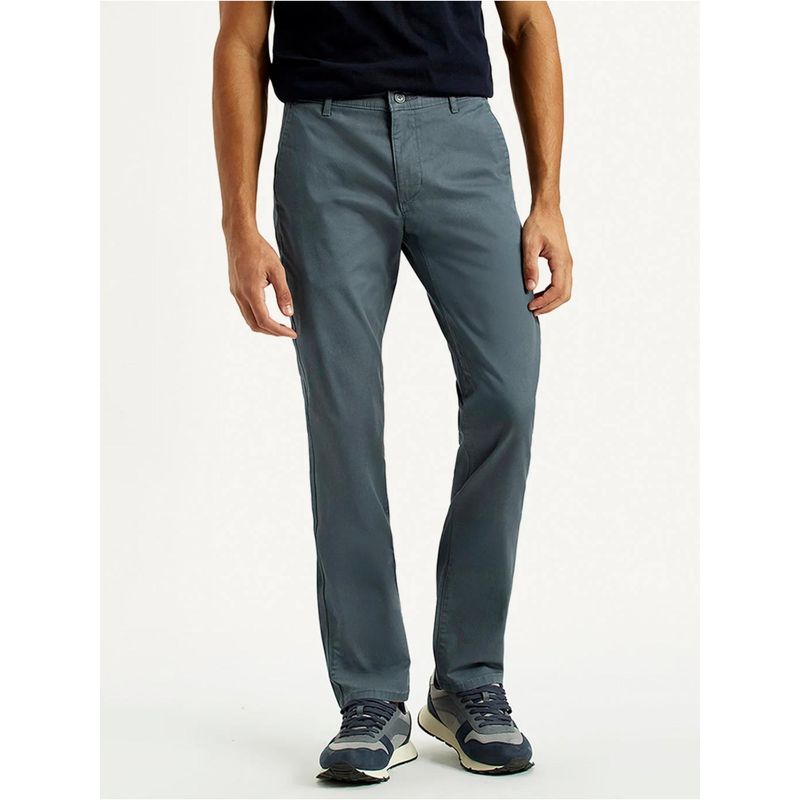 Levi's Mens Greyish-Blue Slim Fit Chinos (32)