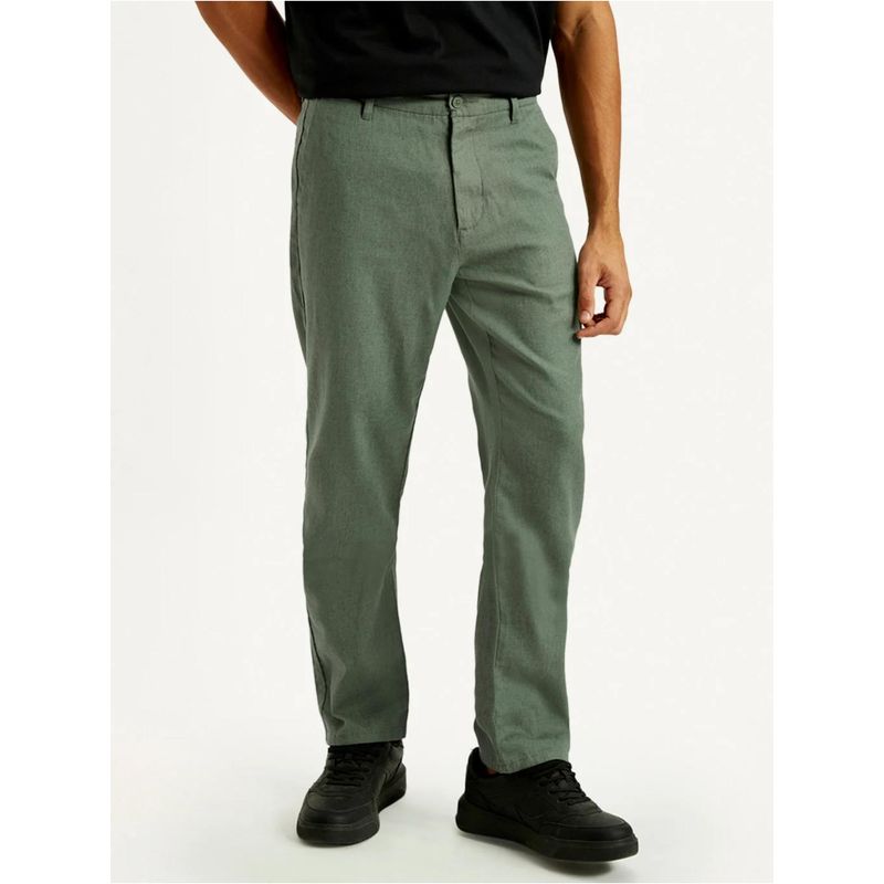 Levi's Mens Green Straight Fit Chinos (32)