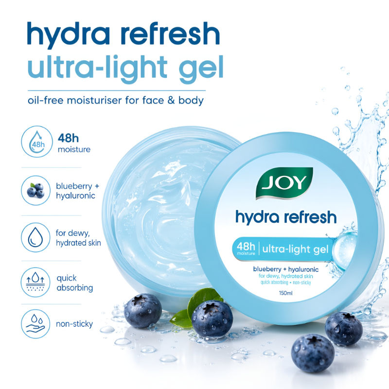 Joy Hydra Refresh Ultra-Light Gel With Oil Free Moisturiser For Face & Body