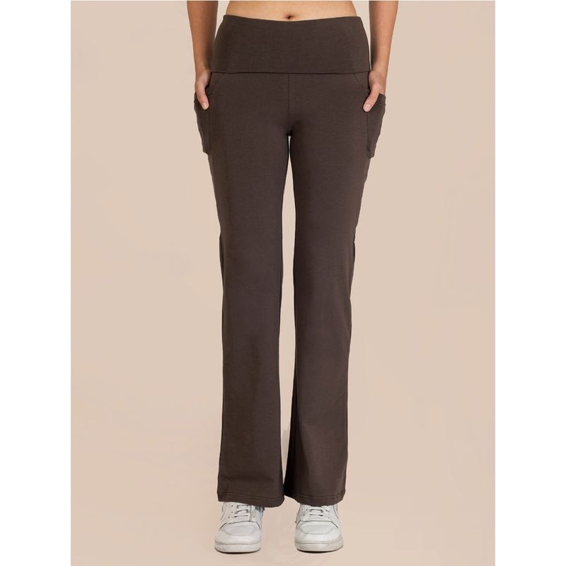 Nite Flite Women's Yoga Pants - Espresso Brown (L)