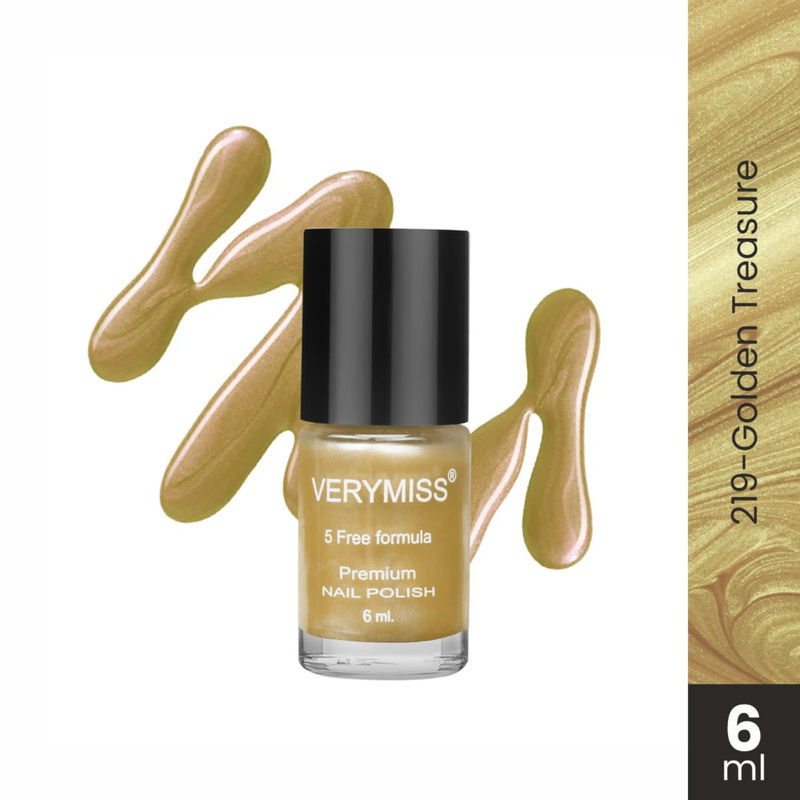 VERYMISS Premium Pearl Nail Polish - 219 Golden Treasure