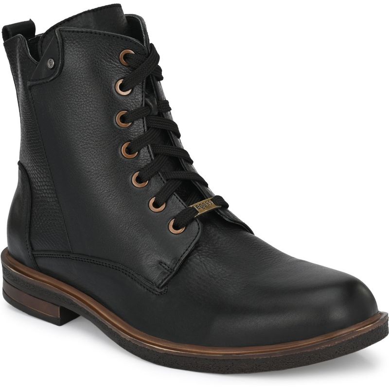EGOSS Men Export Surplus Premium Genuine Leather Casual Boots - Black (UK 6)