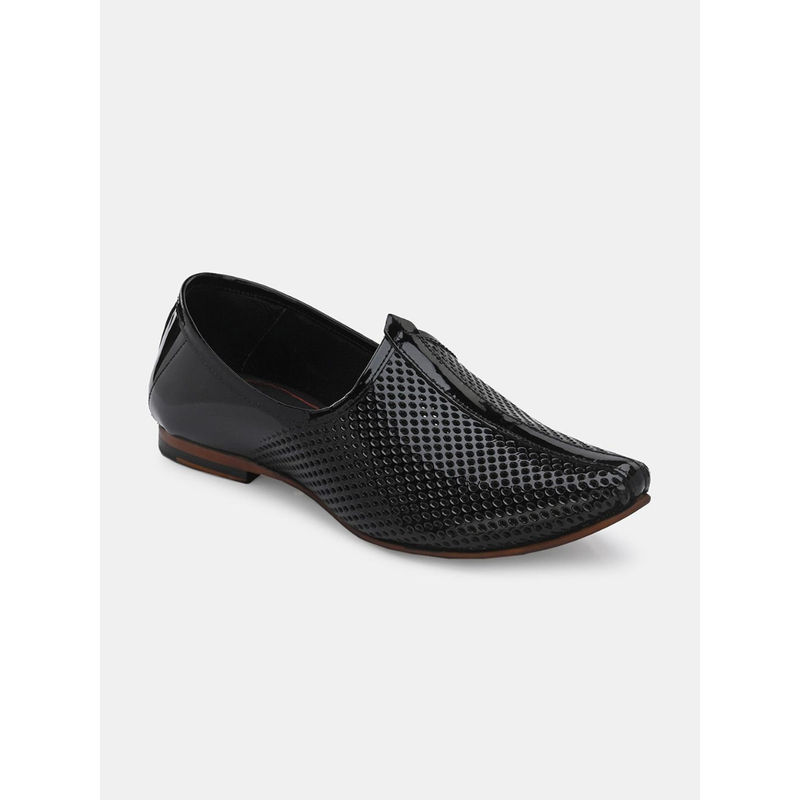 EGOSS By Lafattio Men Malaga Ethnic Juttis Black (UK 6)