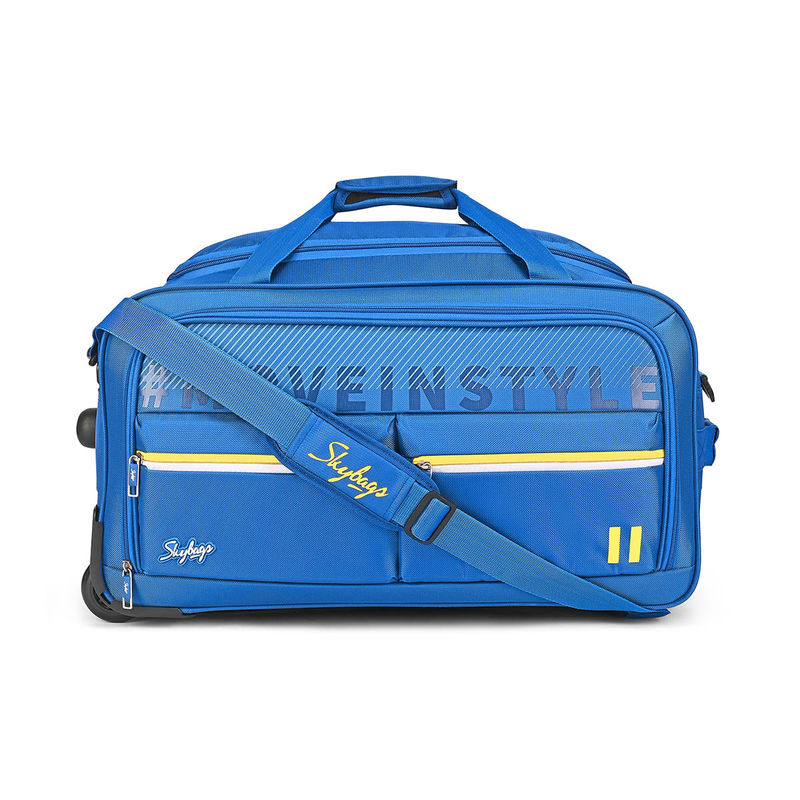 Skybags Blue Muse Duffel Trolley Bag (58CM)