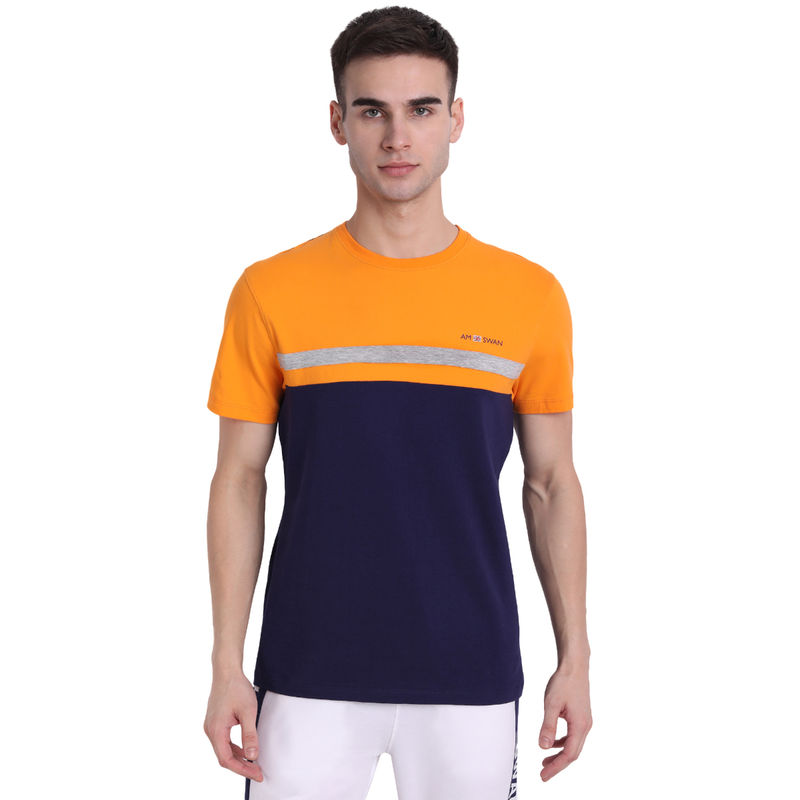 AM SWAN Mens Colorblock Chive- Astral Aura T-Shirt (S)