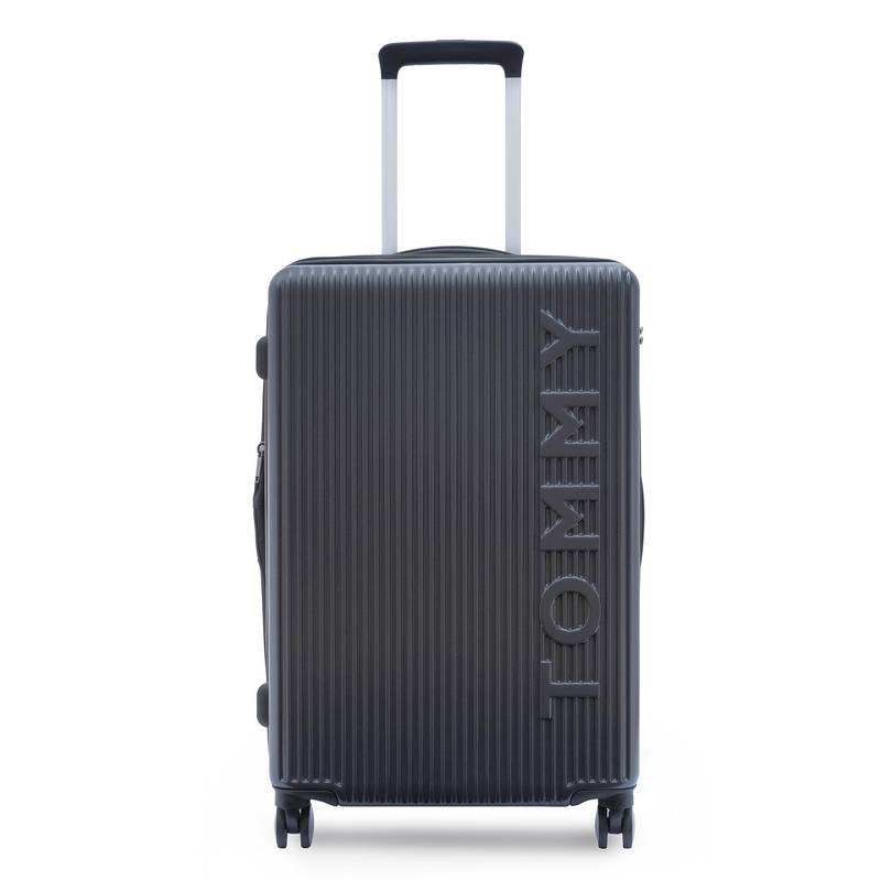 Tommy Hilfiger Unisex Check In Hard Luggage Bag - Grey (M)