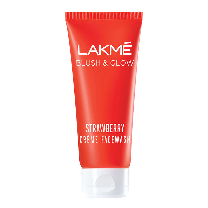Lakme Blush & Glow Strawberry Creme Face Wash With Strawberry Extract