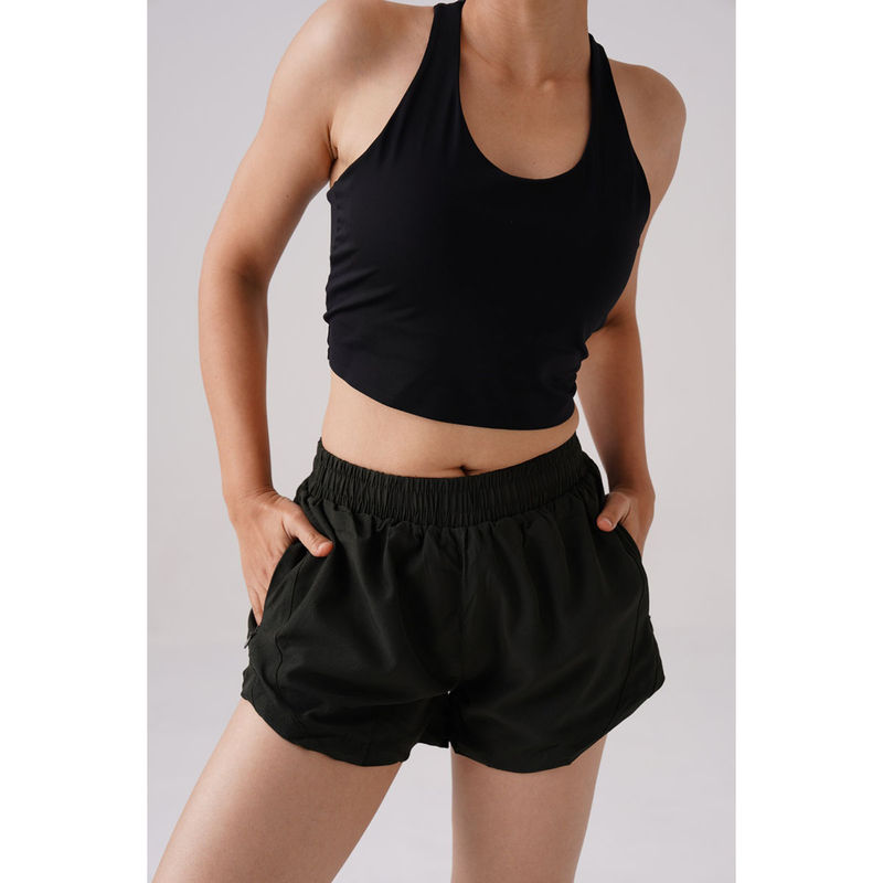RYZ Olive Core Basic Performance Shorts (L)