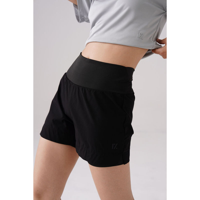 RYZ Black Swoosh Cross Belt Shorts (M)