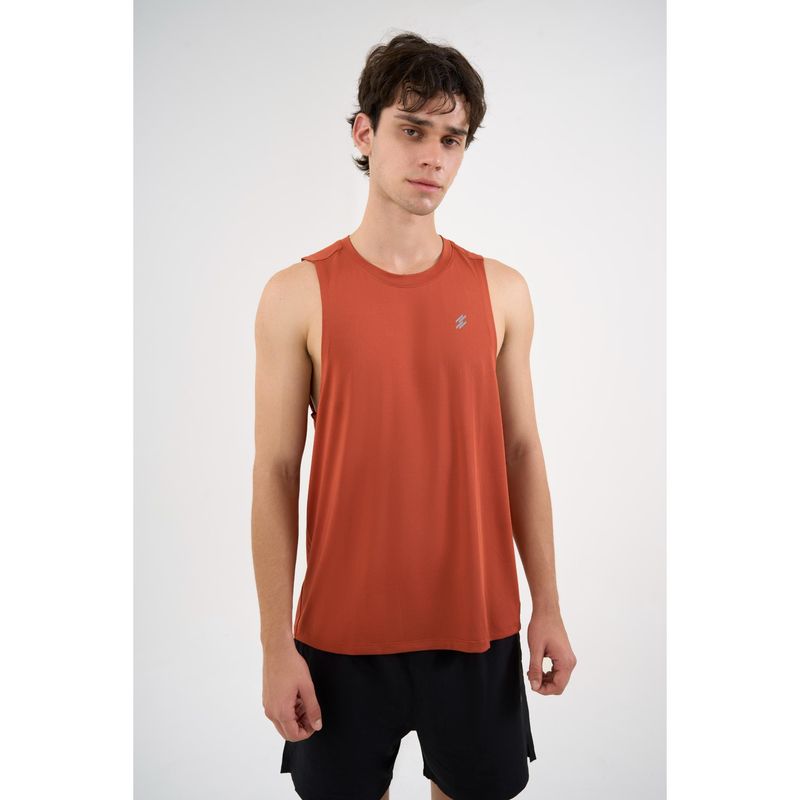 DCYPHR Mens AUSM5X Mesh Tank Top-Burnt Orange (L)