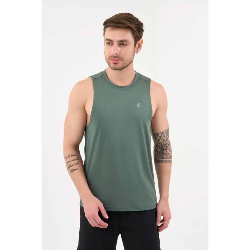DCYPHR Mens AUSM5X Mesh Tank Top-Deep Emerald (S)