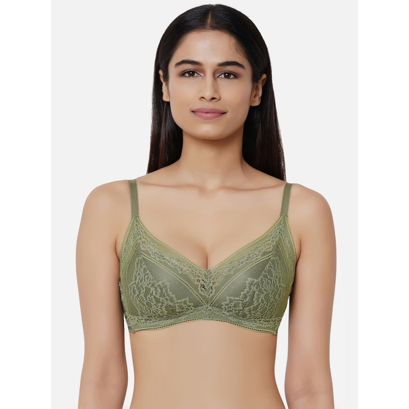 Wacoal Lucy Padded Non Wired 34th Cup Lace Fashion Bra Olive Buy Wacoal Lucy Padded Non 