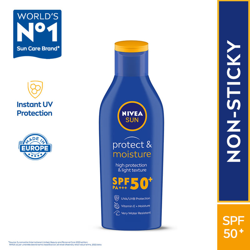 Nivea Sunscreen With SPF 50+, Vit E, PA+++, UVA & UVB Protection- Instant & Waterproof