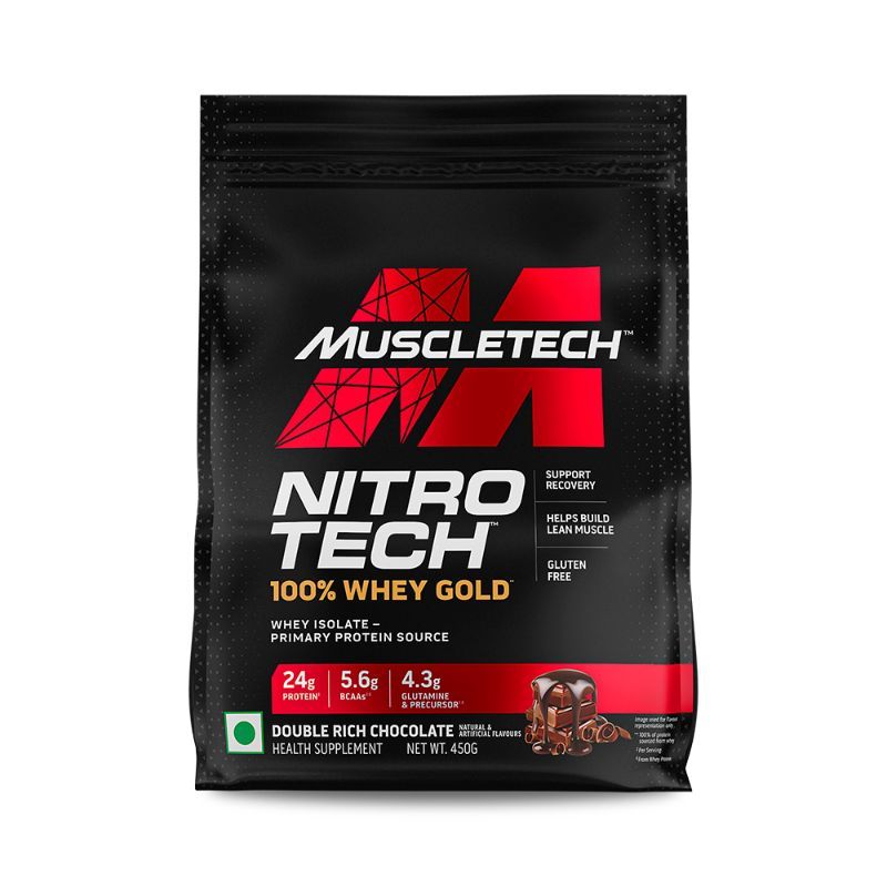 MuscleTech Nitrotech 100% Whey Gold - Double Rich Chocolate