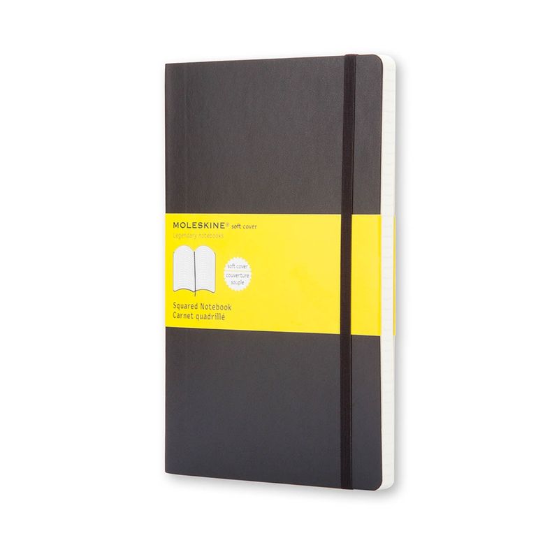 Moleskine Classic Notebook Squared Soft Cover Pocket Black Buy