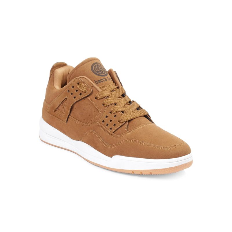 Bacca Bucci Ultraforce Mid Top Athletic Fashion Casual Sneakers Tan (UK 9)
