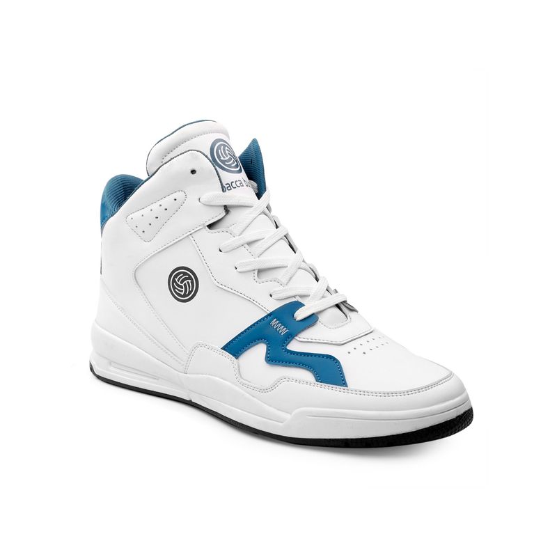 Bacca Bucci Ebony Platform Chunky Mid Top Mens White Trainers Best Sneakers (UK 6)